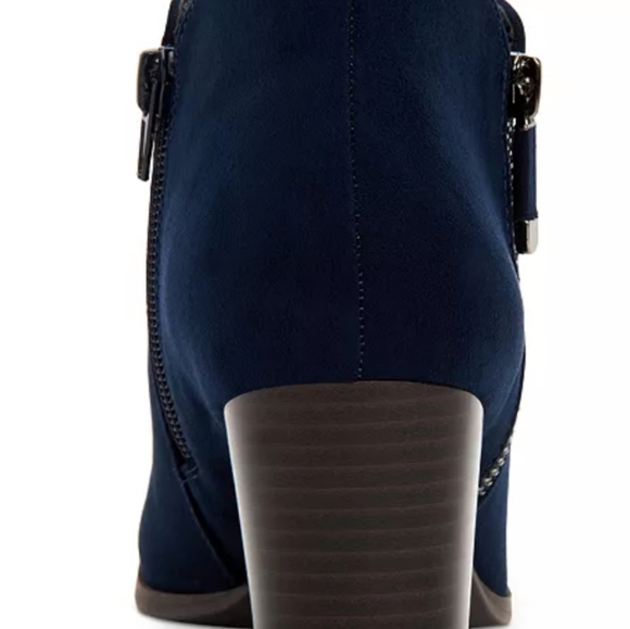 Style & Co Masrinaa Ankle Booties Navy -5.5 - Picture 3 of 9